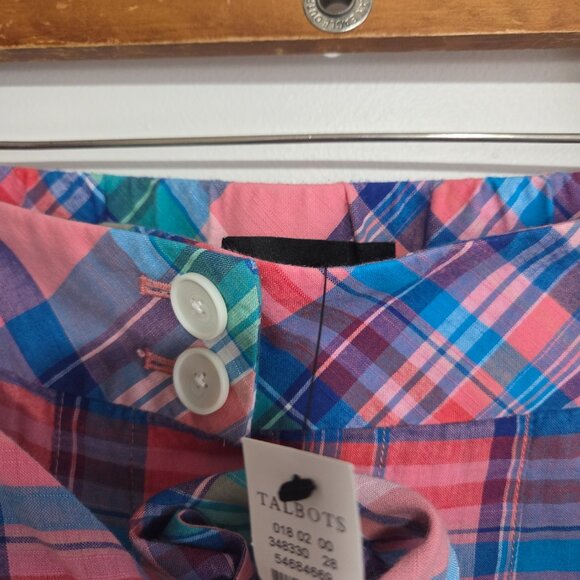 NWT TALBOTS PLAID MIDI FULL SKIRT SIZE 10 / MEDIUM - Picture 13 of 16